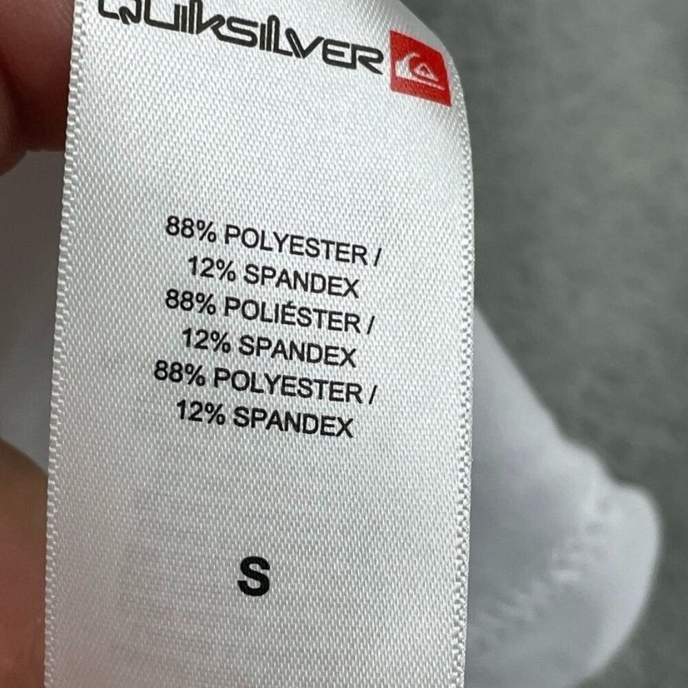 Quiksilver Mens S White Performance T-Shirt 6763 - Picture 5 of 8